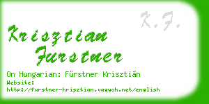 krisztian furstner business card