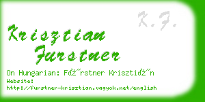 krisztian furstner business card